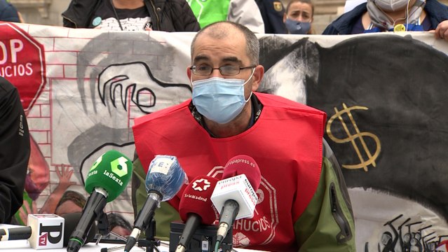 Colectivos sociales piden acabar con la pandemia de los desahucios