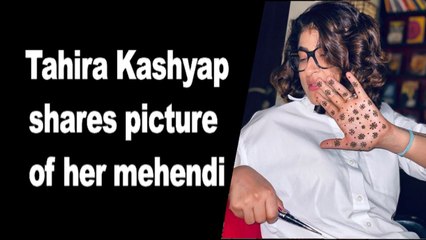 Karva Chauth 2020: Tahira Kashyap shares picture of her mehendi design