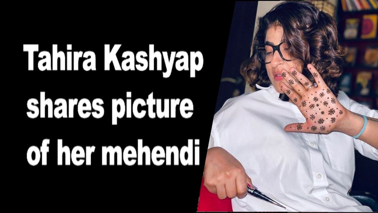 Karva Chauth 2020: Tahira Kashyap shares picture of her mehendi design