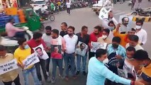 महाराष्ट्र सरकार की बर्बरता पूर्ण कार्यवाही का युवा मोर्चा  ने किया विरोध