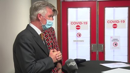 Le roi Philippe et la reine Mathilde ont visité deux hôpitaux à Alost