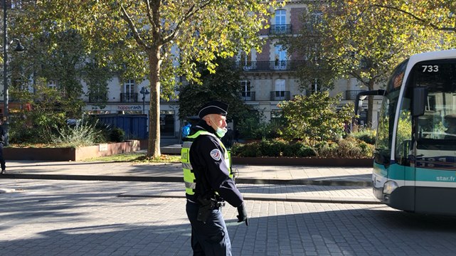 Confinement : Opération de contrôles place de Bretagne