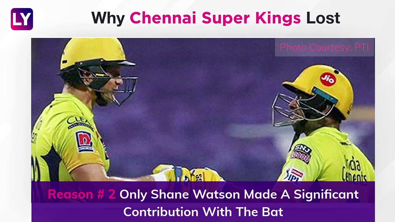 Kolkata vs Chennai IPL 2020: 3 Reasons Why Chennai Lost To Kolkata