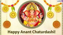 Anant Chaturdashi 2020 Wishes: Messages and Images to Send Greetings on Last Day of Ganeshotsav