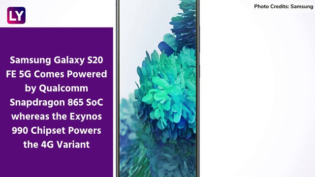 Samsung Galaxy S20 Fan Edition with 4,500mAh Battery Launched at $699; Prices, Variants, Features & Specifications