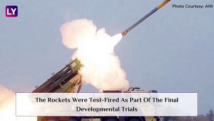 Pinaka Rockets, Manufactured By Private Firm Economic Explosives Ltd, Test Fired In Pokhran