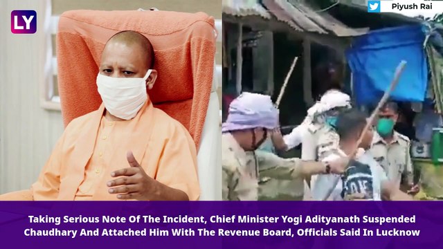 SDM Thrashes Mask-Clad Men During Checking Drive In UPs Ballia, Videos Go Viral, Officer Suspended