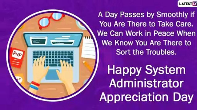 Sysadmin Quotes System Administrator Appreciation Day – THE