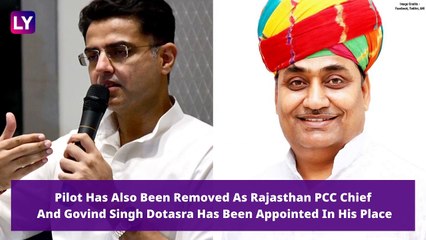 Sachin Pilot Removed As Rajasthan Deputy Chief Minister, State PCC Chief Amid Political Crisis