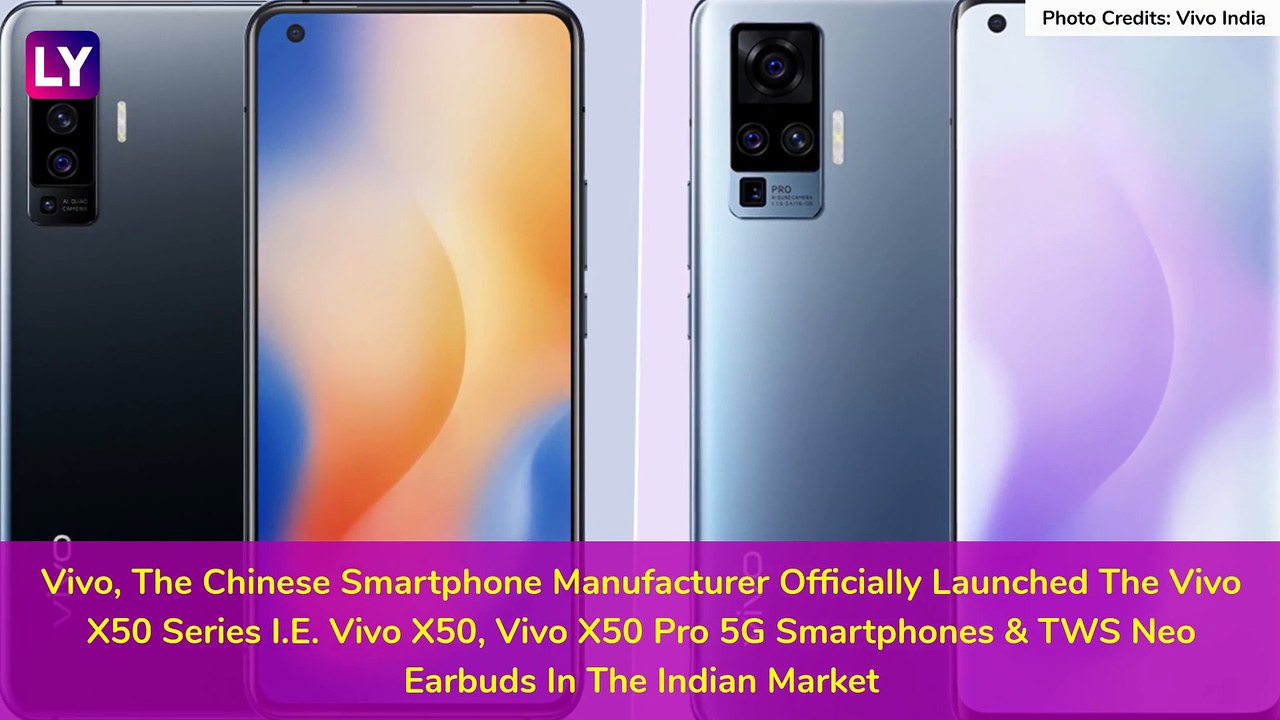 Vivo X50 Series 5G Smartphones Launched In Indi...