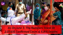India Crosses 2 Lakh Coronavirus Cases With 8,909 Cases In 24 Hours, Death Toll Jumps To 5,815