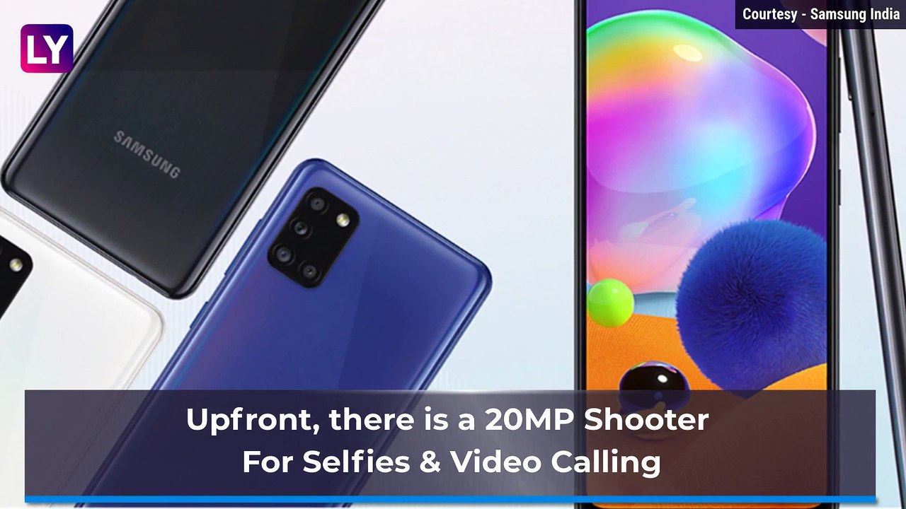 Samsung Galaxy A31 Smartphone Featuring a 5,000mAh Battery Launched in India; Price, Variants, Features & Specifications