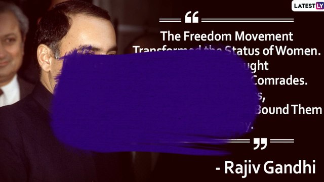 Rajiv Gandhi Quotes: Remembering Former Indian PM With His Sayings on 29th Death Anniversary