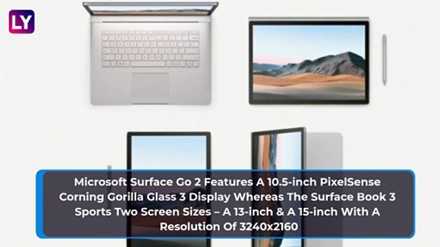 Microsoft Surface Book 3, Surface Go 2 & Surface Headphones 2 Announced; Check Prices, Variants, Features & Specifications
