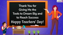 National Teachers' Day 2020 Wishes: Quotes And Messages To Send Thanking Educators