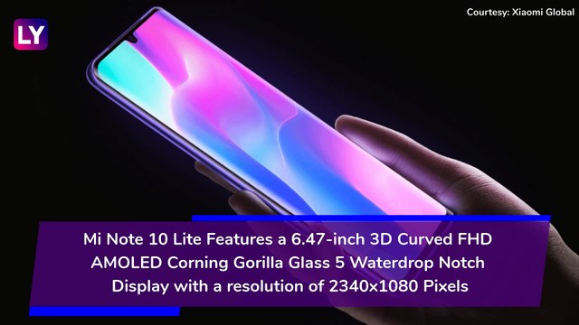 Xiaomi Mi Note 10 Lite Flaunting a 64MP Quad Camera Setup Launched; Check Prices, Variants, Features & Specifications