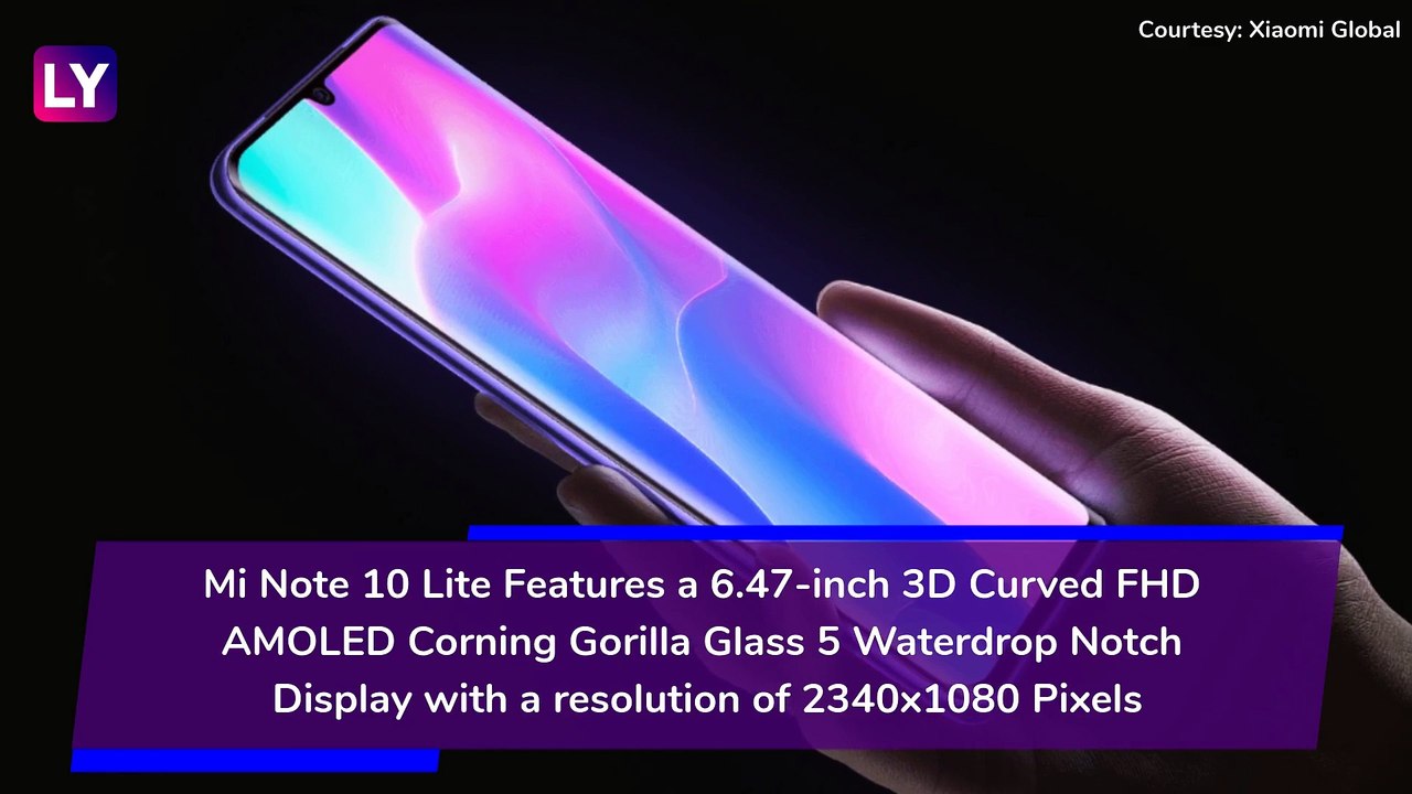Xiaomi Mi Note 10 Lite Flaunting a 64MP Quad Camera Setup Launched; Check Prices, Variants, Features & Specifications