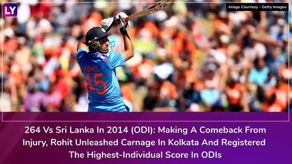 Rohit Sharma Birthday Special: 264 vs Sri Lanka And Other Top Knocks By Hitman