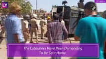 Migrant Workers Clash With Police In Surat, Gujarat Amid The Lockdown; Stones Thrown, Tear Gas Fired