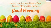 Good Morning and Happy Easter 2020: Wish With Cute Bunny and Sweet Flower Images Early Morning