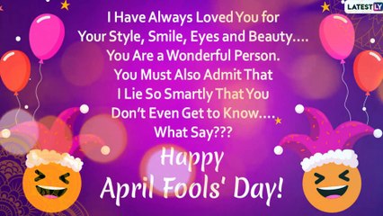 April Fools' Day 2020 Greetings For Girlfriend: Funny Flirty Quotes & Cheesy Lines To Send Your Bae