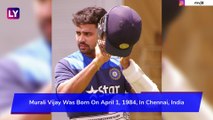 Murali Vijay Birthday Special: Things To Know About Indian Batsman