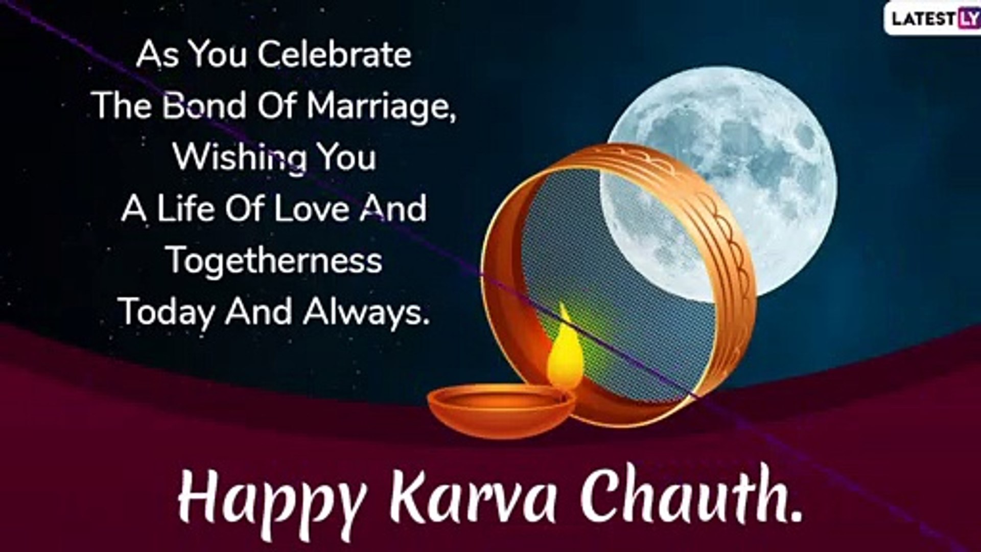 ⁣Karwa Chauth 2019 Greetings: WhatsApp Messages, Images and Romantic Quotes to Send to Your Partner