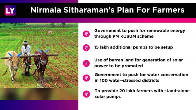 Budget 2020-21: FM Nirmala Sitharaman Announces 16 Point Action Plan To Help Farmers