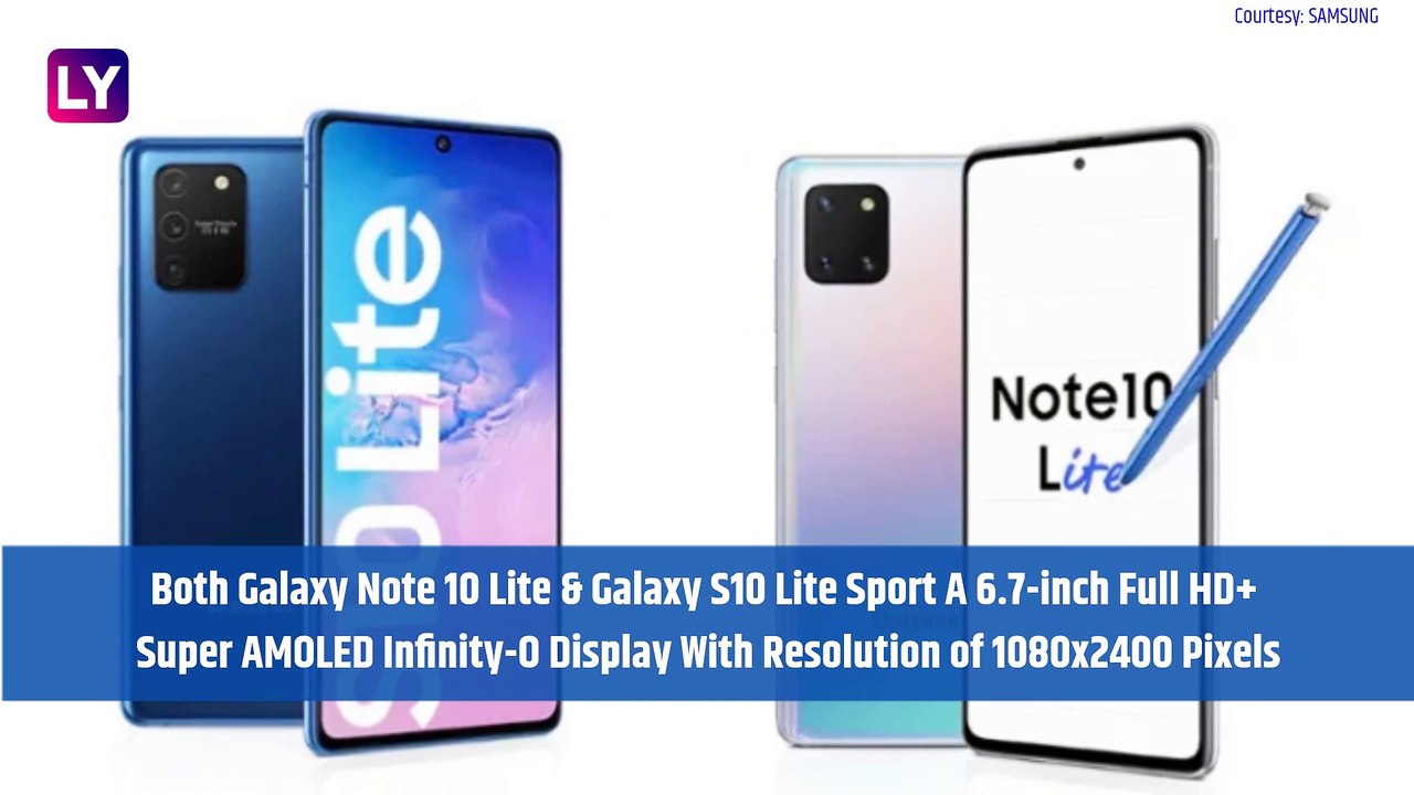 Samsung Galaxy Note 10 Lite & Galaxy S10 Lite T...