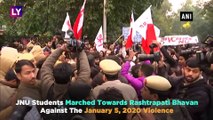 JNU Students Suffer Injuries And Detained During A Protest March Towards Rashtrapati Bhavan