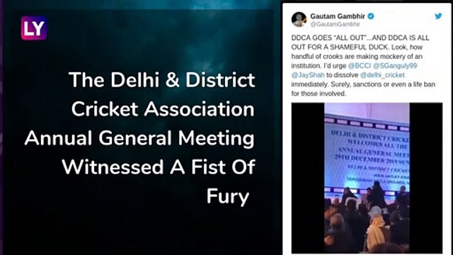 Gautam Gambhir Shares Video Of Fist-fight During DDCA AGM, Urges BCCI To Dissolve Cricket Body
