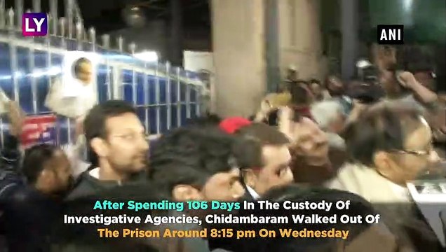 P Chidambaram Walks Out Of Jail In The INX Media Case After Supreme Court Grants Him Bail