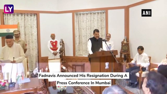 Devendra Fadnavis Resigns As Maharashtra Chief Minister