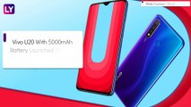 Vivo U20 With 5000mAh Battery Launched in India At Rs 10,990; Check Prices, Features, Colours, Variants & Specifications