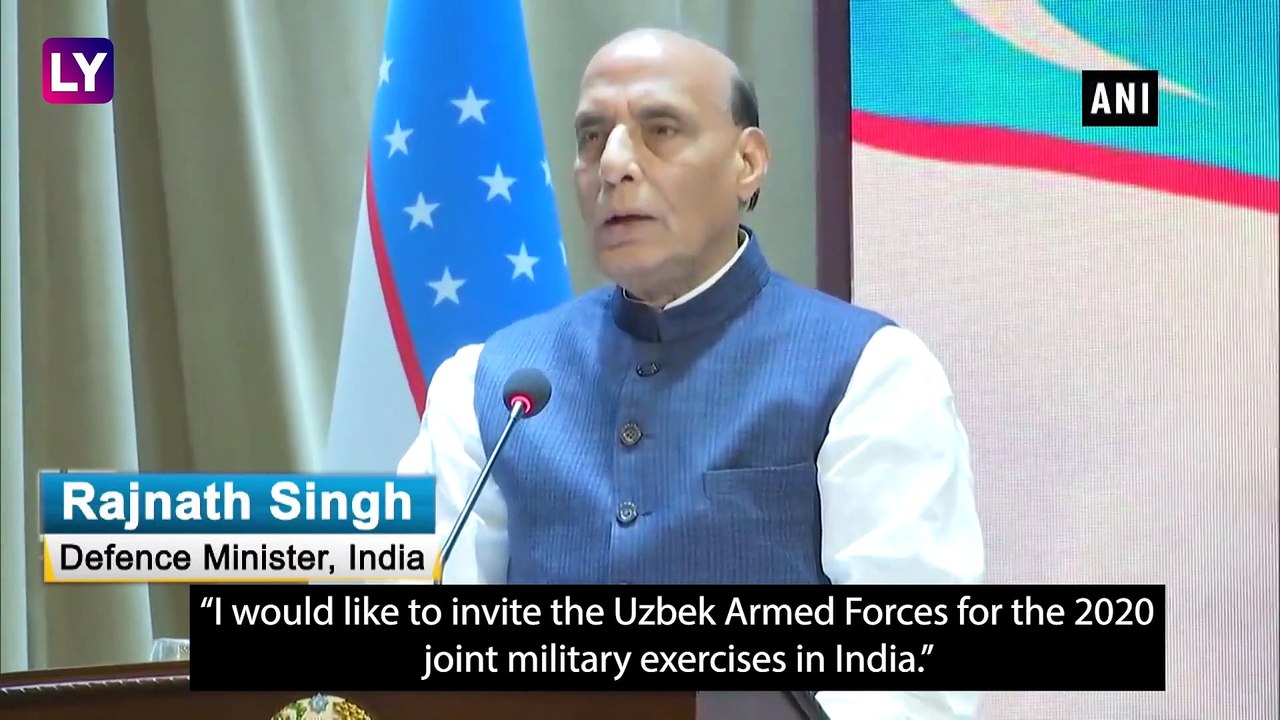Rajnath Singh Attends First Indo-Uzbek Joint Exercise In Tashkent, Invites Them For 2020 Exercises