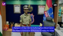 Telangana: 17-Yr-Old Battling Cancer Made Police Commissioner Of Rachakonda For A Day