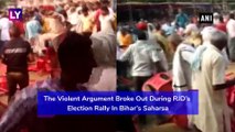 Bihar: Scuffle Breaks Out Between RJD Workers At Election Rally In Saharsa, Tejashwi Yadav Present
