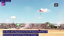 Dasara 2019: Thousands Witness The Air Show Organised In Mysuru, Karnataka