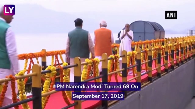 PM Narendra Modi Turns 69, Offers Prayers At Sardar Sarovar Dam In Gujarat