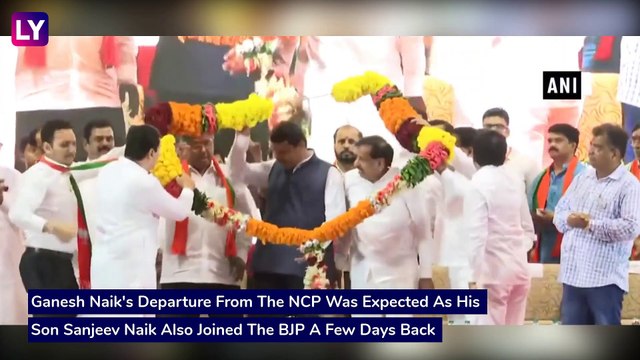 NCP Leader Ganesh Naik Joins BJP, Big Blow To The Party Ahead Of The Maharashtra Assembly Polls