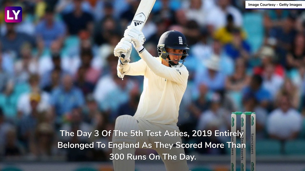Ashes 2019 5th Test, Day 3 Stat Highlights: Joe Denly & Ben Stokes Put England in Driver's Seat