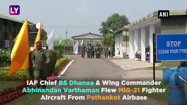 Wing Commander Abhinandan Varthaman Flies Sortie In MiG-21 With IAF Chief BS Dhanoa