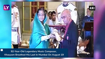 Legendary Music Composer Khayyam Dies At 92, PM Modi, Bollywood Mourn His Death