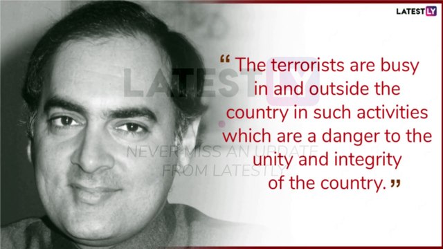 Sadbhavna Diwas 2019: Remembering Rajiv Gandhi With His Memorable Quotes on 75th Birth Anniversary