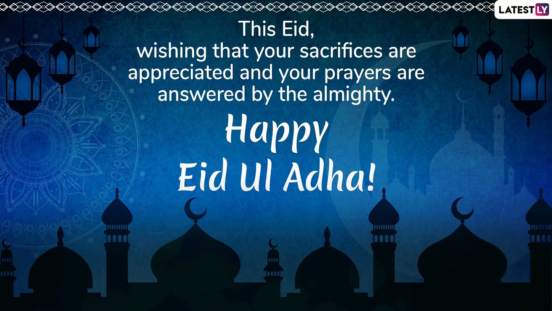 Eid Mubarak Greetings: WhatsApp Messages to Share on Eid ul-Adha 2019 -  video Dailymotion