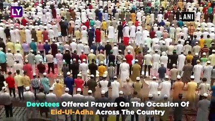 Eid-Ul-Adha: Celebrations Begin, Azam Khan, Mukhtar Naqvi Offer Namaz, Drones Used For Security