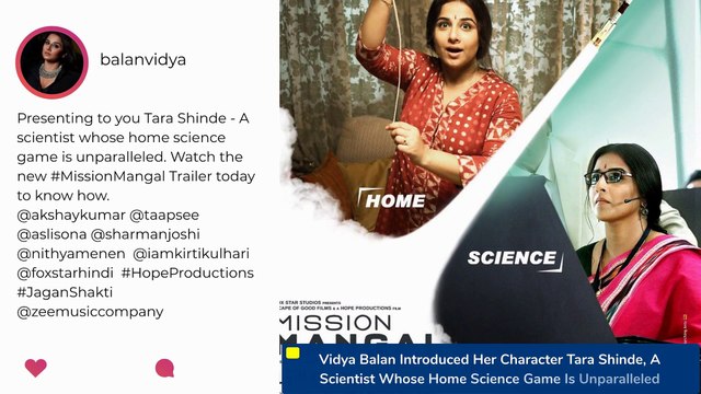 Mission Mangal: Akshay Kumar, Vidya Balan, Taapsee Pannu & Others Introduce Their Characters