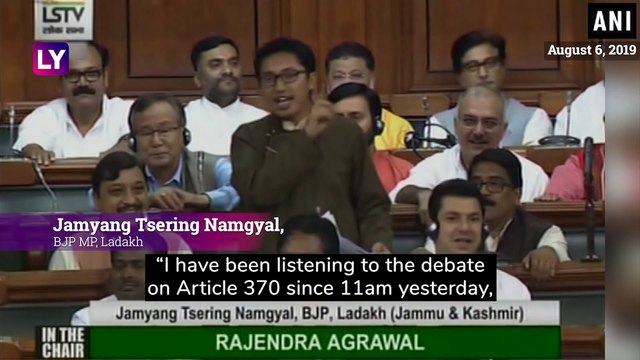 Hear BJP Ladakh MP Jamyang Tsering Namgyals Fiery Speech In Lok Sabha Over Article 370