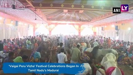 Tamil Nadu: Special Prayers Held For Cows At Vaigai River Bed