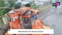Kanwar Yatra: Four Sons Carry Their Parents on Shoulder for the Yatra of Lord Shiva